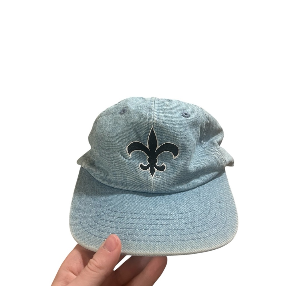 Vintage KMG Pro Model New Orleans Saints Washed Denim Team NFL Hat